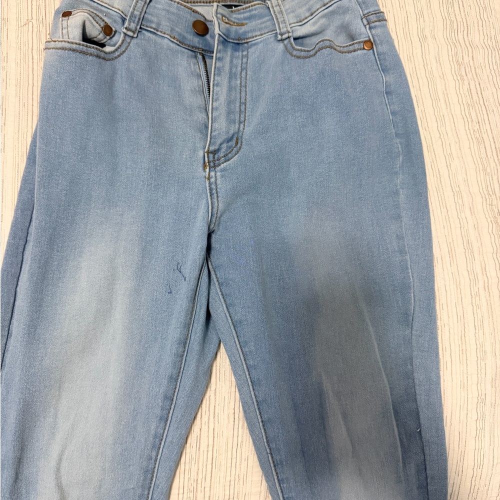 Fashion Nova Light Blue Skinny Jeans